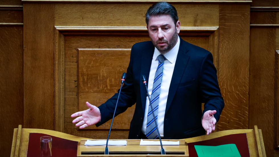 Ο Νίκος Ανδρουλάκης στη Βουλή